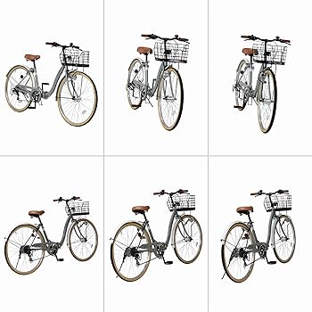Amazon | MYPALLAS(マイパラス) 折畳シティサイクル26インチ LED